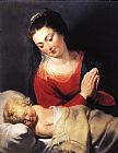 Virgin in Adoration before the Christ Child by Peter Paul Rubens